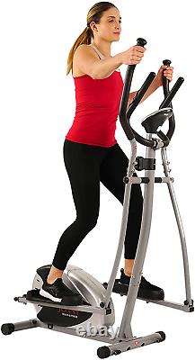 Sunny Health & Fitness SF-E905 Elliptical Machine Cross Trainer with 8 Level Res