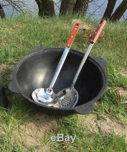 Uzbek Kazan Cast Iron Plov Cauldron For Cooking Shurpa Lagman Qazon Utschak 10l