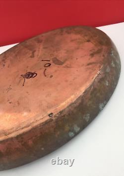 VTG Copper 10 In Frying Pan By Mauviel With No Makers Mark Oval Made In France