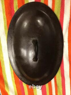 Very HTF, Beautiful Antique Cast Iron 1013C Griswold Oval Skillet Cover No. 15