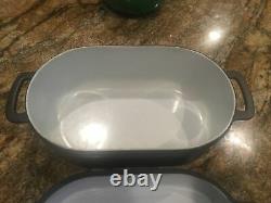 Very RARE Vintage Robert Welch Lauffer Oval Iron Pot/Casserole with Lid