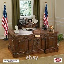 Victorian Replica of American Presidents Historic Oval Office Mahogany Resolute