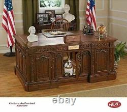 Victorian Replica of American Presidents Historic Oval Office Mahogany Resolute