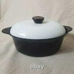 Vintage COOKWELL OVEN PROOF Cast Iron Dutch Oven Set Of 2 Oval #10 Round #7