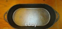 Vintage Cast Iron Deep Fish Fryer #3060 Oval Pan Bottom Only Made in the USA