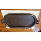 Vintage Cast Iron Long Oval Griddle Sad Iron #7 Double Handle Grill Pan Black