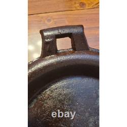 Vintage Cast Iron Long Oval Griddle Sad Iron #7 Double Handle Grill Pan Black
