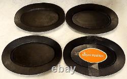 Vintage Cast Iron Steak Platters Eldan Japan Set of 4