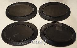 Vintage Cast Iron Steak Platters Eldan Japan Set of 4