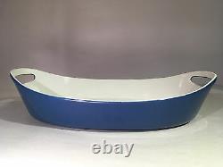 Vintage Copco Michael Lax Design-Denmark, oval, enameled cast iron augratin pan