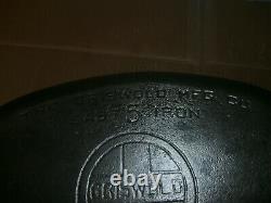 Vintage Griswold #5 Cast Iron Oval Roaster 645 Epu Read