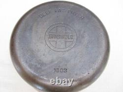 Vintage Griswold Cast Iron Deep Fat Fryer P/N 1003