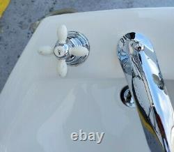 Vintage Kohler Drop in Cast Iron Sink 2904 Bathroom Oval Bath White