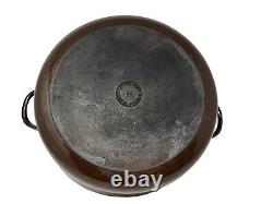 Vintage Le Creuset 9 Quart H Enamel Cast Iron Signature Round Dutch Oven Brown