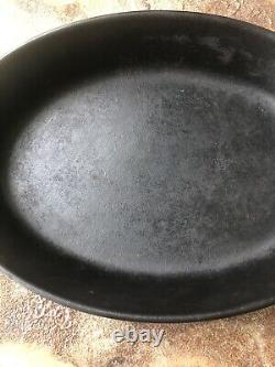 Vintage Le Creuset Au Gratin Dish #24 Matte Black Oval Open Baker Roasting Pan