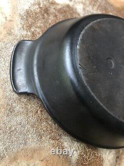 Vintage Le Creuset Au Gratin Dish #24 Matte Black Oval Open Baker Roasting Pan