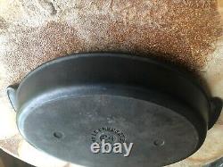 Vintage Le Creuset Au Gratin Dish #24 Matte Black Oval Open Baker Roasting Pan