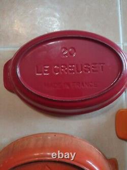 Vintage Le Creuset Au Gratin Oval Cast Iron