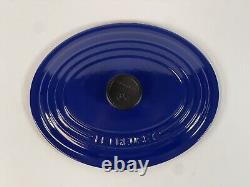 Vintage Le Creuset Cast Iron Blue Oval Dutch Oven 2.75 qt