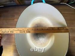 Vintage Le Creuset Cast Iron Enamel Oval Dutch Oven Pot H 9.5 Quart