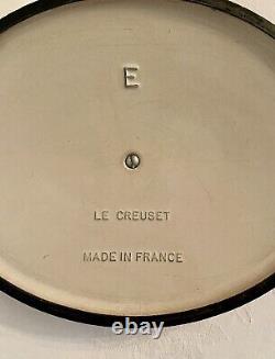 Vintage Le Creuset E 5 QT Oval Dutch Oven Flame Ombre Enamel with Lid