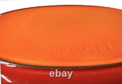 Vintage Le Creuset Enamel Cast Iron Oval 16 Gratin Baking Dish Flame Orange #36