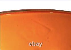 Vintage Le Creuset Enamel Cast Iron Oval 16 Gratin Baking Dish Flame Orange #36