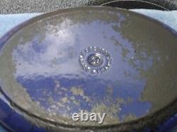 Vintage Le Creuset Enamel Cast Iron Oval Dutch Oven- Cobalt BLUE -5 Quart- #29
