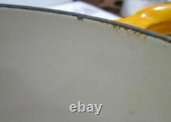 Vintage Le Creuset Enamel Cast Iron Oval Dutch Oven Quince/dijon E 5qts Lovely