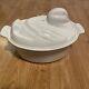 Vintage Le Creuset White Duck Dutch Oven #20 Terrine White Enamel Over Cast Iron