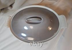 Vintage LeCreuset(Cousances)Cast Iron Oval Casserole Dish WithLid RARE Brown No22