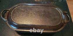 Vintage Sportsman Cast Iron DEEP FISH FRYER 3060 WithCover/ Griddle LID USA Camp