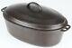 Vintage Wager Ware No 5 (1285) Cast Iron Oval Roaster Seasoned Condition