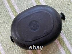 Vintage rare Le Creuset Cast iron not enameled #25 Oval Enzo Mari La Mama