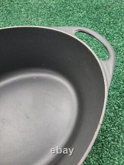 Vtg Cousances #30 6.5 qt Le creuset Cast Iron Dutch Oven France Oval 6.3 L