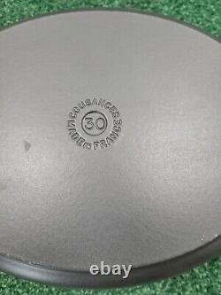 Vtg Cousances #30 6.5 qt Le creuset Cast Iron Dutch Oven France Oval 6.3 L