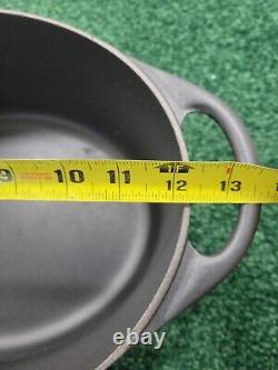 Vtg Cousances #30 6.5 qt Le creuset Cast Iron Dutch Oven France Oval 6.3 L