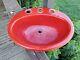 Vtg Old KOHLER K-2904 Red Cast Iron Drop In Oval Bathroom Sink Overflow 2904