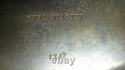 Wagner Ware Sidney O. No. 7 Cast Iron Oval Roaster with Lid